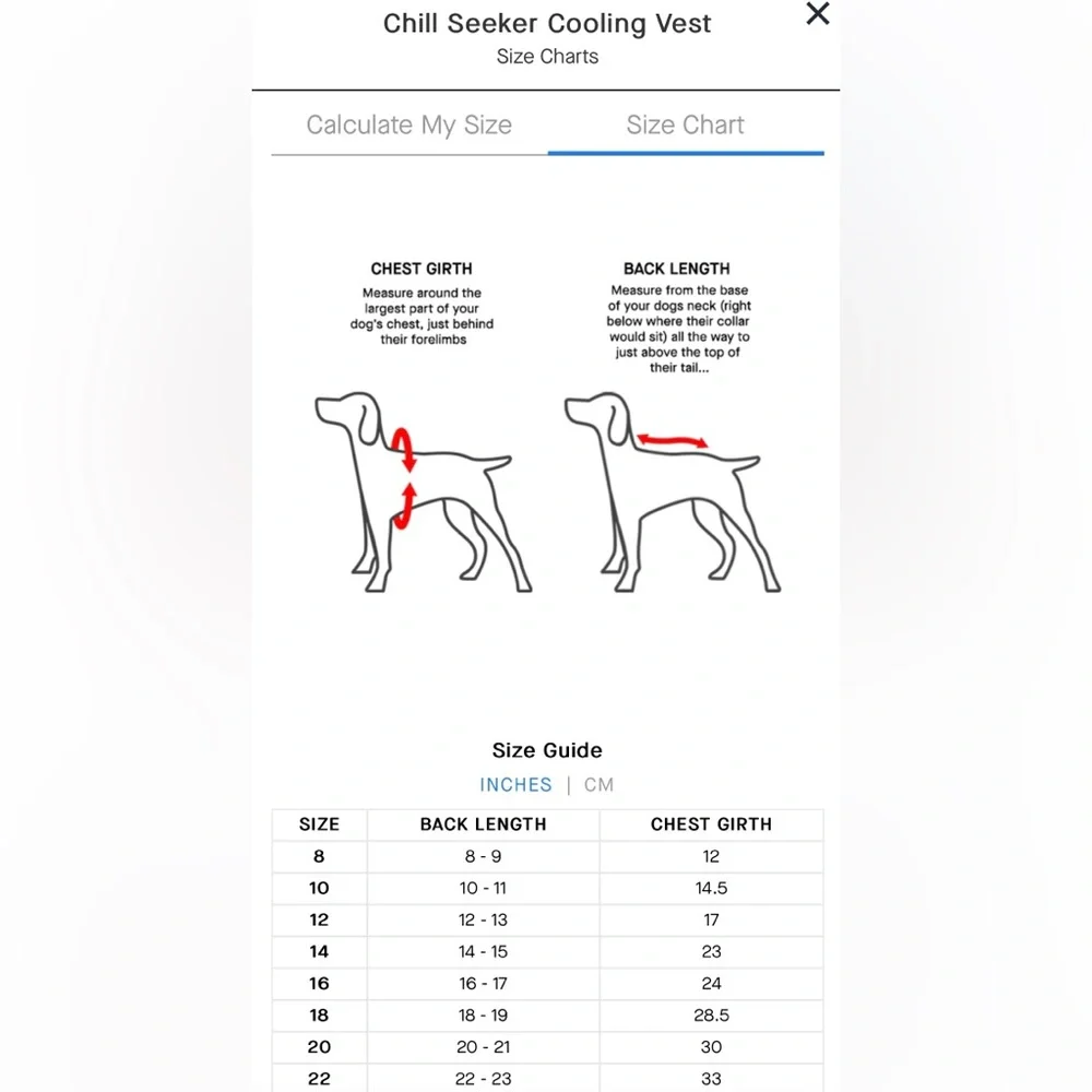 Canada Pooch Chill Seeker Cooling Vest - Tie-dye - Size 20